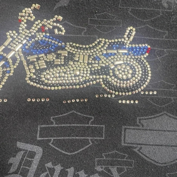 Harley-Davidson 2006 Size XL T-Shirt Jeweled Motorcycle Mannheim PA Iron Valley - Picture 6 of 7
